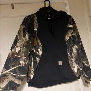 Carhartt Black and Camo Hoodie